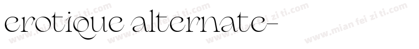 erotique alternate字体转换